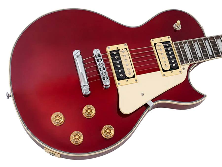 electric guitar L-style candy apple red - Afbeelding 4
