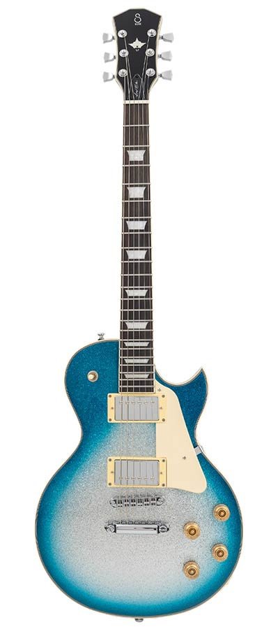 electric guitar L-style skyburst sparkle