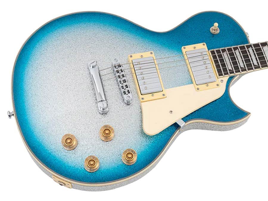 electric guitar L-style skyburst sparkle - Afbeelding 4