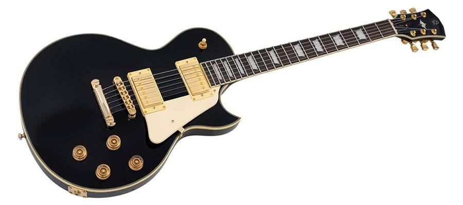 electric guitar L-style black - Afbeelding 3