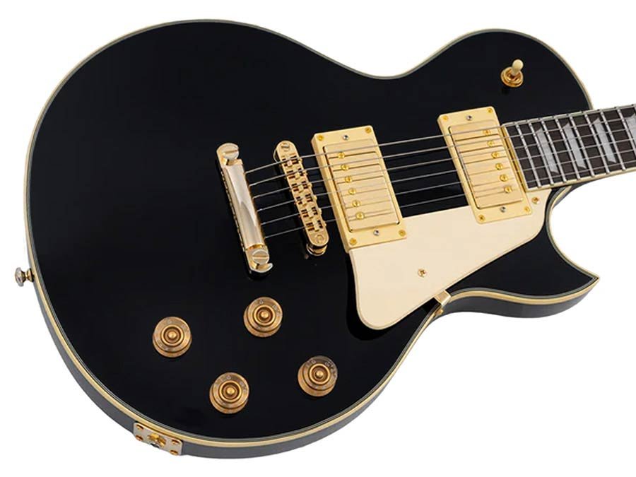 electric guitar L-style black - Afbeelding 4