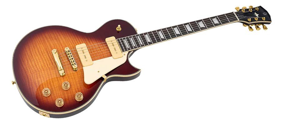 electric guitar L-style tobacco sunburst - Afbeelding 3