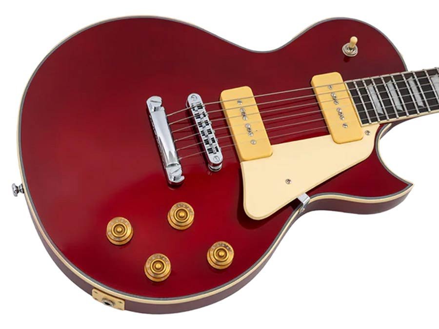 electric guitar L-style candy apple red - Afbeelding 4