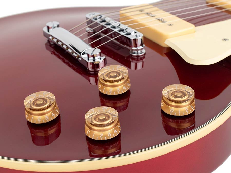 electric guitar L-style candy apple red - Afbeelding 6
