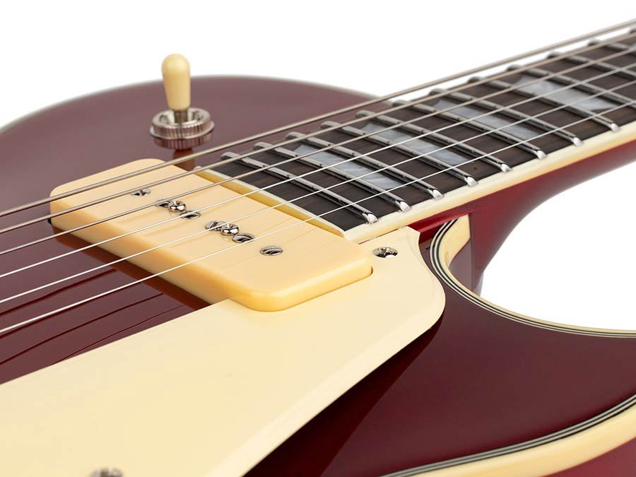 electric guitar L-style candy apple red - Afbeelding 7