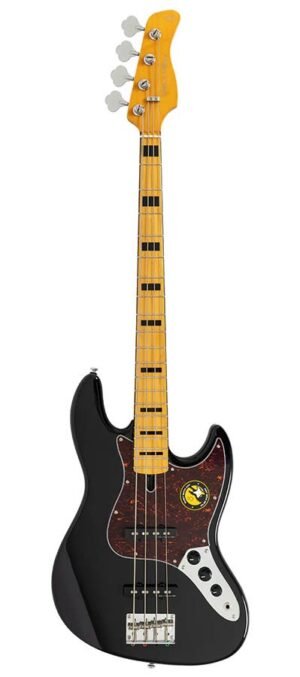 alder 4-string passive bass guitar black