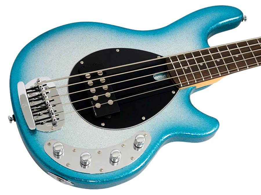 mahogany 5-string active bass guitar, skyburst sparkle - Afbeelding 4