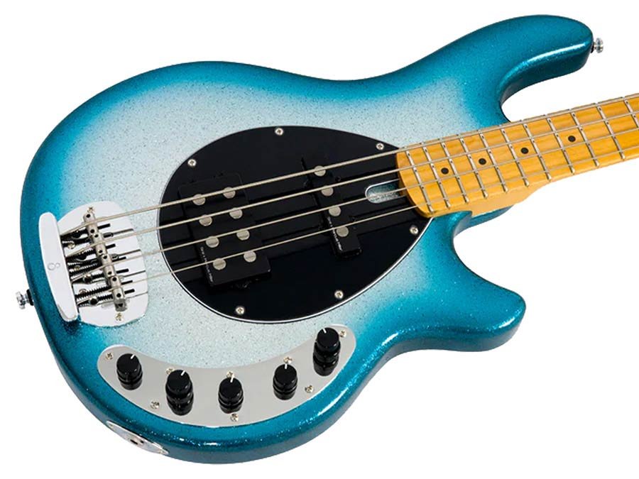 mahogany 4-string active bass guitar, skyburst sparkle - Afbeelding 4