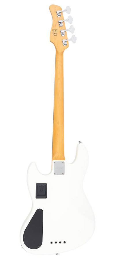 mahogany+ash top 4-string active bass guitar antique white - Afbeelding 2