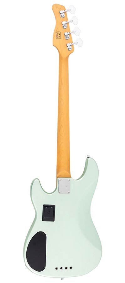 mahogany+ash top 4-string active bass guitar surf green metallic - Afbeelding 2