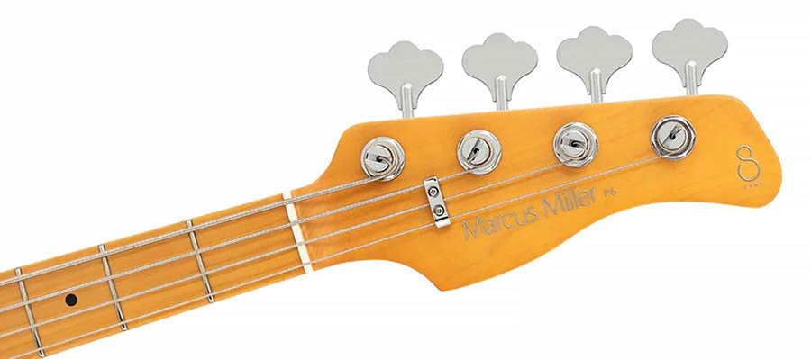 mahogany+ash top 4-string active bass guitar surf green metallic - Afbeelding 5
