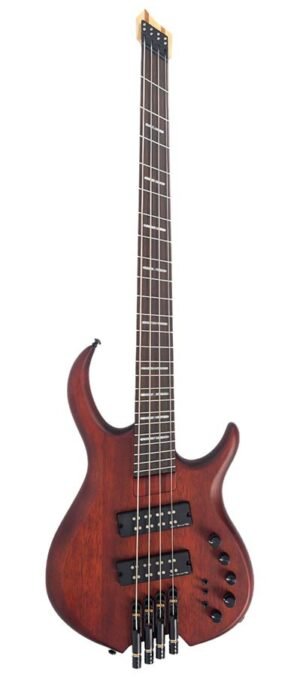 mahogany 4-string active bass mahogany satin, with gigbag