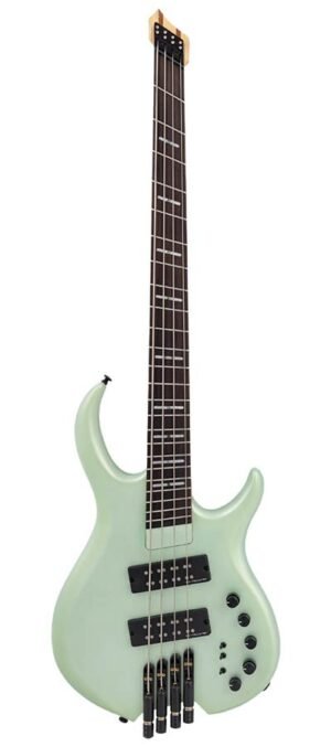 mahogany 4-string active bass surf green metallic satin, with gigbag