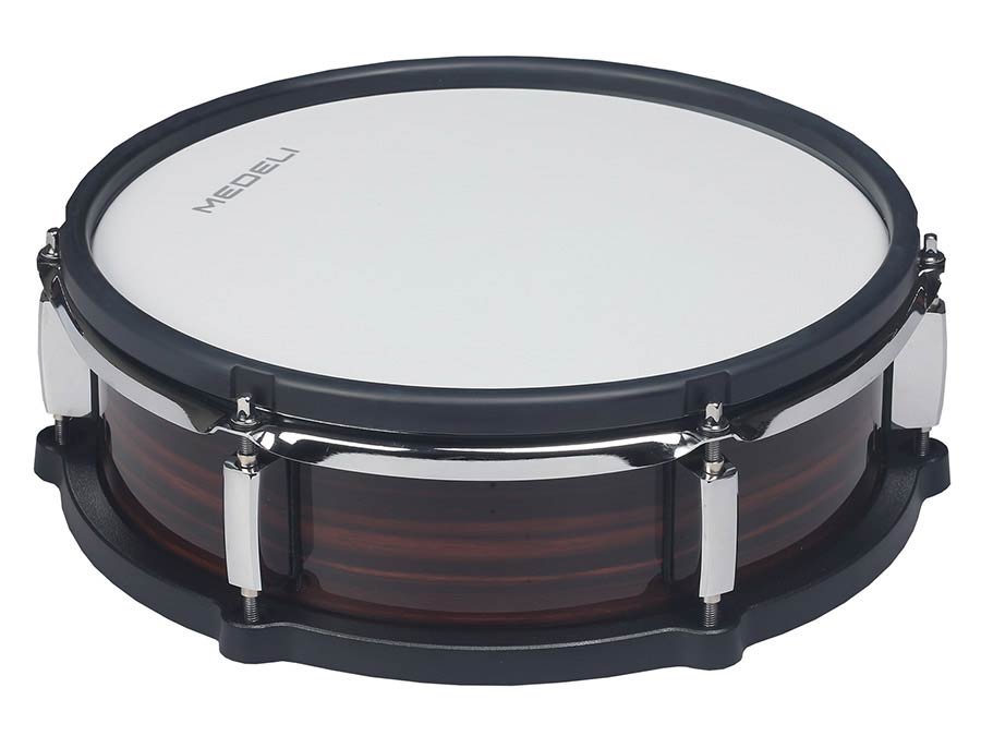 digital drum kit, all mesh head compact shells, 12" kick, all hardware included, vintage rosewood - Afbeelding 11