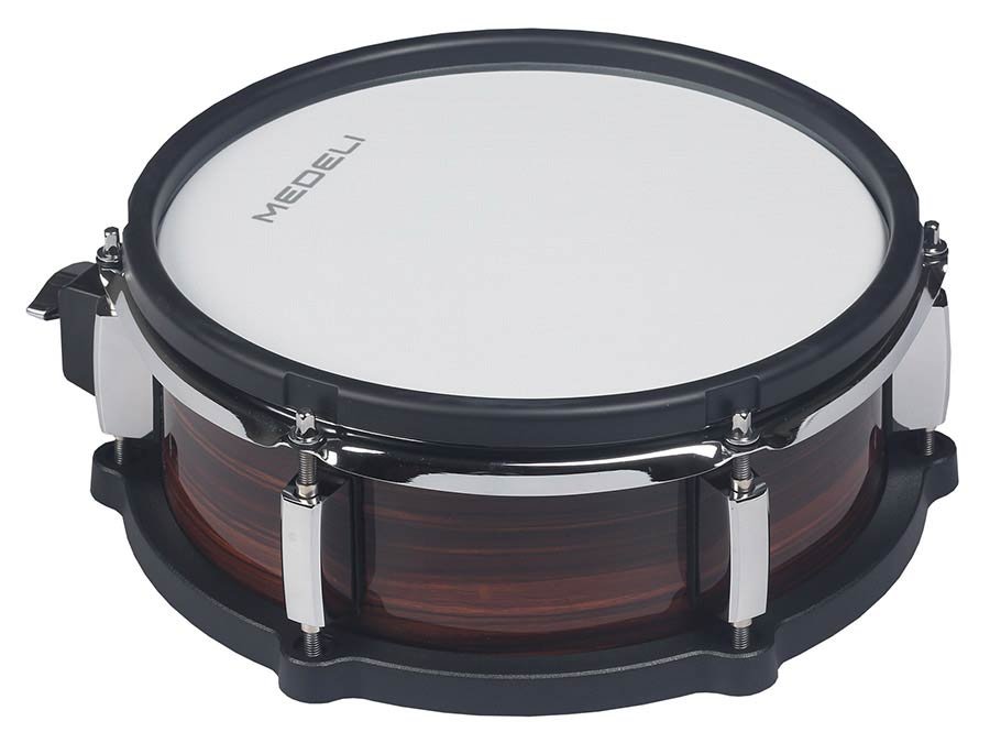 digital drum kit, all mesh head compact shells, 12" kick, all hardware included, vintage rosewood - Afbeelding 9