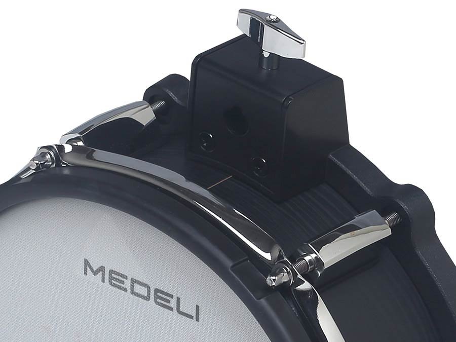 digital drum kit, all mesh head fullsize wooden shells, 20" kick, all hardware included, blackwood - Afbeelding 11