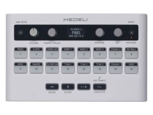 rhythm machine, 16 touch sensitive pads, USB-C or battery powered, incl. foot pedal