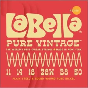 Pure Vintage string set electric, pure nickel wound, medium, 011-014-018-028w-038-050
