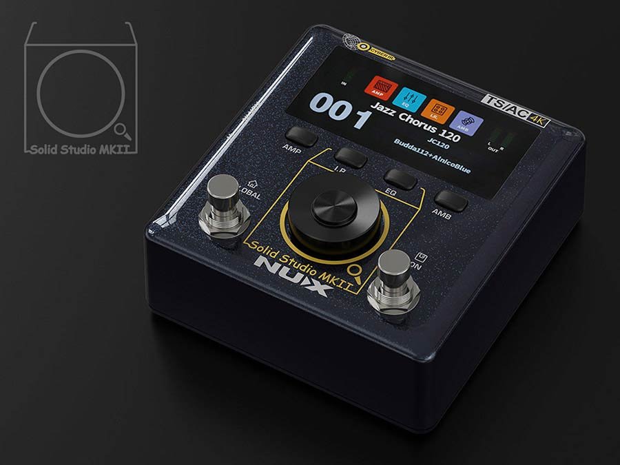 SOLID STUDIO MKII dual amp sim & stereo IR loader, ambience FX, USB audio, MIDI, phones - Afbeelding 9
