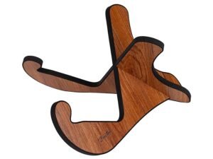 guitar stand X-model, fiberboard with foam mounted edges
