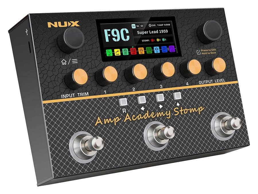 compact guitar amp modeler, AMP ACADEMY STOMP, Monarch series modeler & profiler - Afbeelding 2