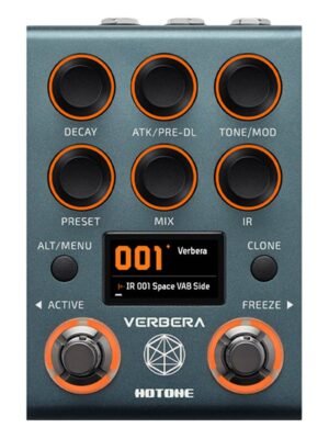 convolution reverb effects processor VERBERA, with 9V power supply
