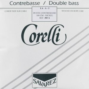 double bass string A-3 1/2, 100 cm., rope core, nickel