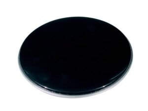 drum head, ebony black, 22"