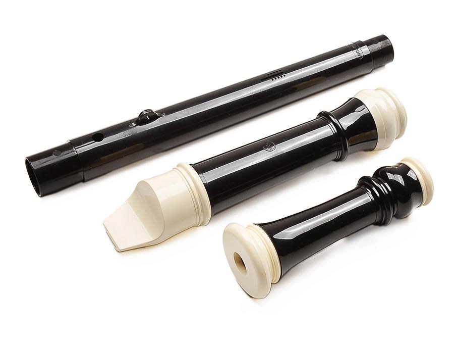 tenor recorder (ATRB-401-T), key: C, ABS, 3-piece, 640 mm, black-ivory, Baroque system - Afbeelding 2