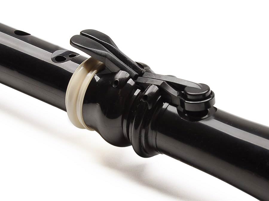 tenor recorder (ATRB-401-T), key: C, ABS, 3-piece, 640 mm, black-ivory, Baroque system - Afbeelding 3