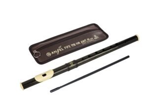 flute (AF-10), ABS, black-ivory, 2-piece, 350 mm