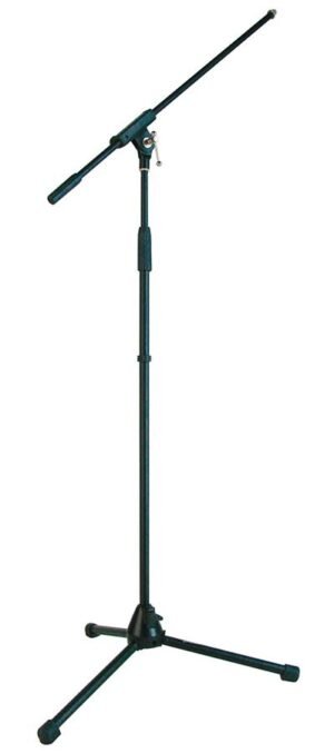 microphone stand with boom max height 165cm,  black
