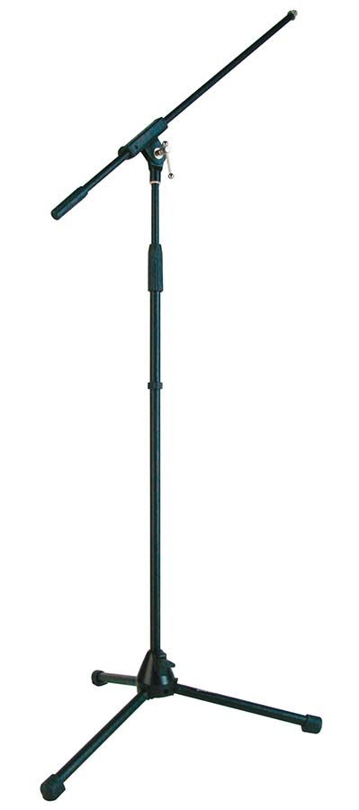 microphone stand with boom max height 165cm, black