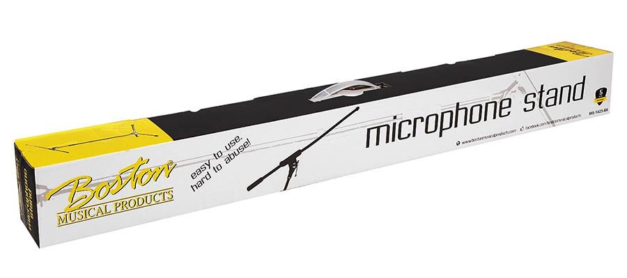 microphone stand with boom max height 165cm, black - Afbeelding 6