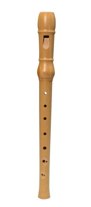 soprano recorder, key: C, Baroque system, maple, 2-piece, natural