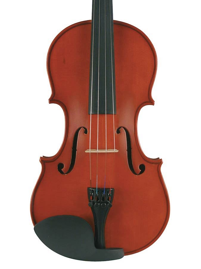 violin outfit 1/4, all solid, nitro varnish, blackened hardwood fittings, finetuner tailpiece, case - Afbeelding 5