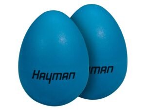 shaker eggs, plastic, pair, blue, 50 grams