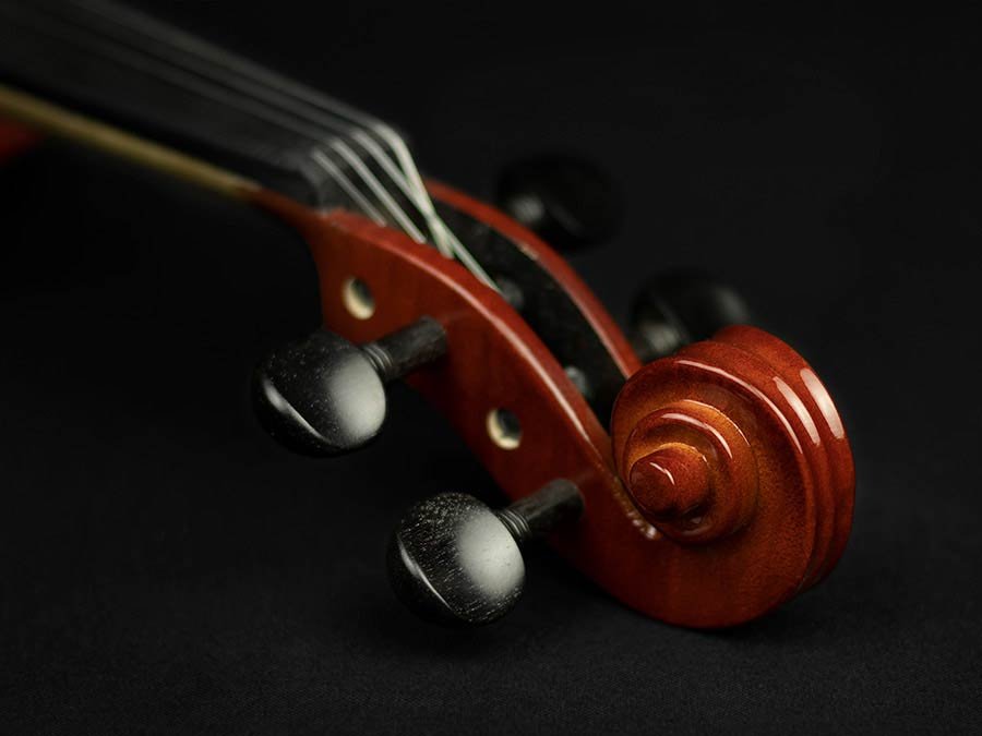 violin outfit 3/4, all solid, European flamed maple, ebony fittings, oblong case, bow - Afbeelding 11