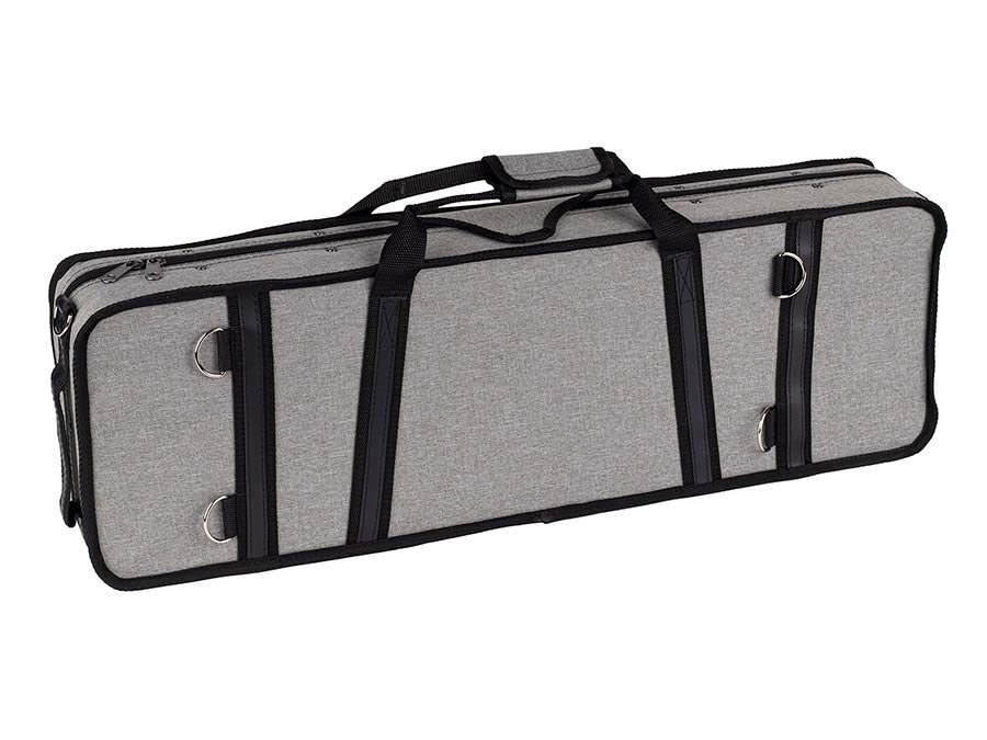 violin outfit 3/4, all solid, European flamed maple, ebony fittings, oblong case, bow - Afbeelding 8