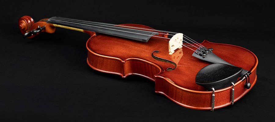 violin outfit 1/8, all solid, European flamed maple, ebony fittings, oblong case, bow - Afbeelding 10