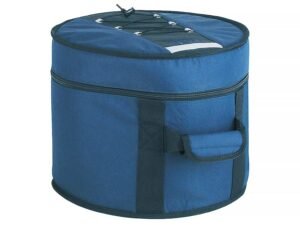 deluxe tom gig bag, black-blue, 15 mm. padded hardfoam, 8"