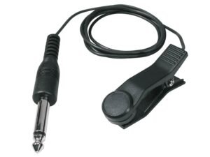 clip on tuner pick-up, 90 cm. cable, standard 6.3 mm. jack plug