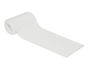 felt strip muffler for bass drum, 80 x 10 cm, white