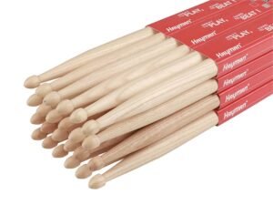 2-B drumsticks, hickory, 12 pairs, 16,2 x 407 mm.
