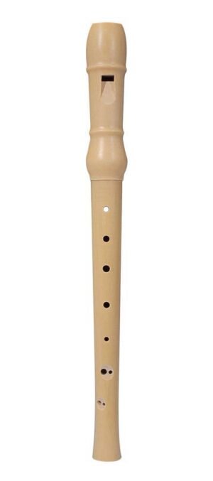 soprano recorder, key: C, German system, maple, natural, 2-piece, double tone hole