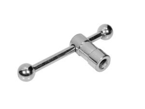 spare part, swivel nut M7 with grip axle, chrome also for microphone stands