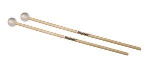 xylophone mallets, 380 mm. maple handle, pair, 30 mm. hard lexan head