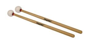 timpani mallets, 370 mm. maple handle, pair, 35 mm. wood core head, wool felt