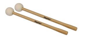 timpani mallets, 366 mm. maple handle, pair, 52 mm. felt core head