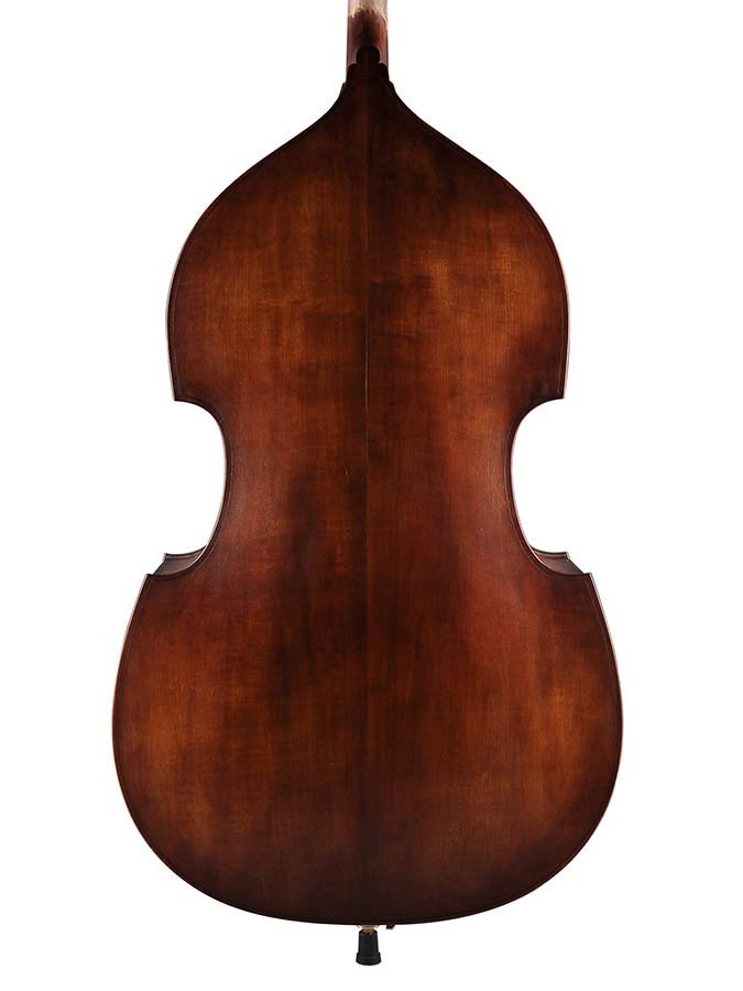 double bass 1/4 laminated wood, spirit varnish, ebony fingerboard, gamba model - Afbeelding 2